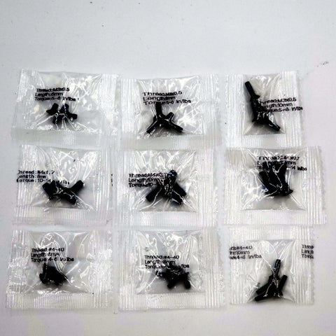 36 Piece Screw Set Built For SIG SAUER Red Dot Optics And Adapter Plates With T10 Key And Pre Coated Threadlocker Easy Mount Kit With 9 Thread Sizes For RMR RMSc DeltaPoint Acro RomeoZero packaged in clear bags