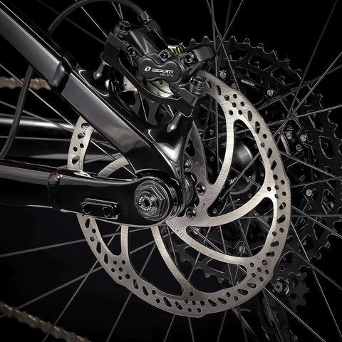 Hycline 4-piston e-bike hydraulic disc brake kit with 180mm rotor and Zoom HB-876 caliper on front fork
