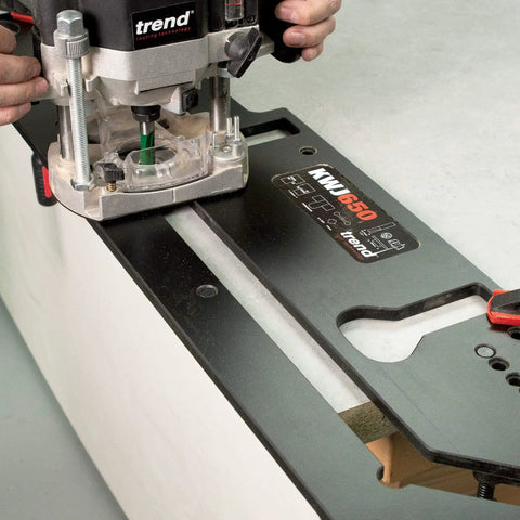 Heavy Duty Kitchen Countertop Routing Jig For Twenty Five And A Half Inch Countertops With Peninsular Cut CNC Machined