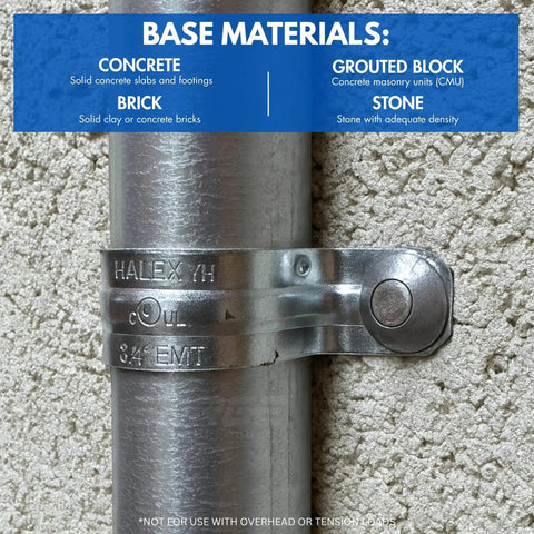 1/4 Inch By 1-1/2 Inch Stainless Hammer Drive Nail In Concrete Anchor With 304 Stainless Steel Nail, Mushroom Head Anchor For Concrete Block And Brick, Corrosion Resistant Zamac Alloy Body, Ideal For Roof Flashing And Electrical Fixtures, 100 Per Box