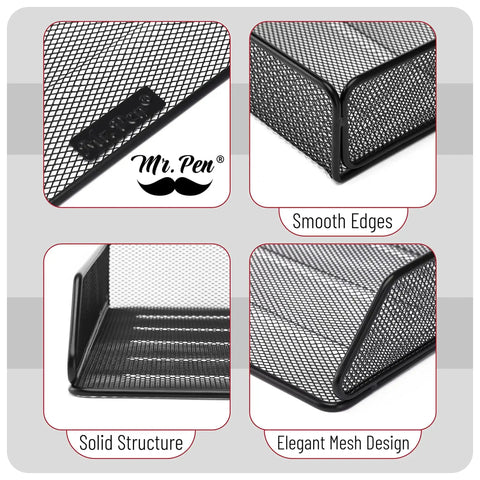 Mesh Desk Organizer With Single Tray For Letter And A4 Papers, File Holder For Desk Paper Management, Sturdy Scratch Resistant Steel Wire