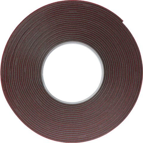 Exterior automotive attachment for moldings, emblems and trim, 1/4 in width x 5 yards length, clear high-strength double-sided weatherproof tape