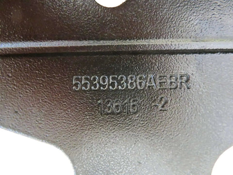 Close-up of Chrysler Right Upper And Lower Hinge Set For 2007 2017 Jeep Wrangler 55395386AE embossed on metal surface