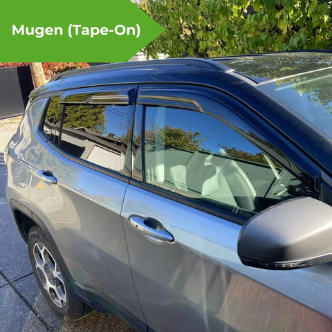 Out Channel Window Visors For 2016 2017 2018 2019 2020 2021 Honda Civic Sedan 4 Piece Rain Guards Vent Deflectors Car Accessories Premium Quality Materials IG, installed on car.
