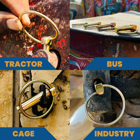 All In One Trailer Pin And Hardware Kit With 232 Pcs Including Hitch Pins Lynch Pins PTO Pins Cotter Pins Clip Pins for trailers and equipment