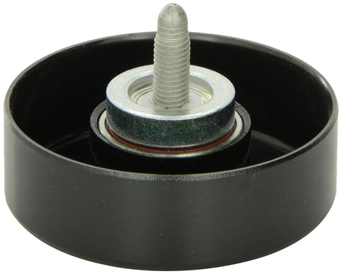Idler Pulley Replacement for Most Domestic and Import Vehicles with Beefy Steel and Thermoplastic Construction, dirt resistant