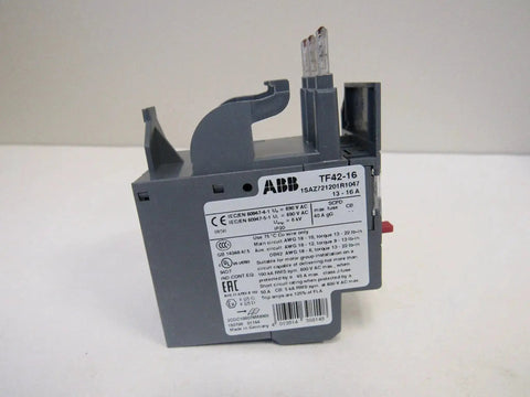 TF42-16 13 To 16 Amp IEC Overload Relay For AF Series Contactors shown with label and connectors visible