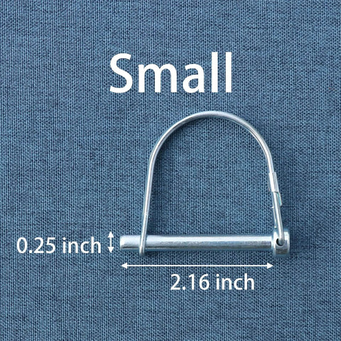 Beefy Heavy Duty Trailer Coupler Pin Pack Of 4 Zinc Plated Carbon Steel Hitch Pin Safety Locking Pins 0.25 x 2.16 inch