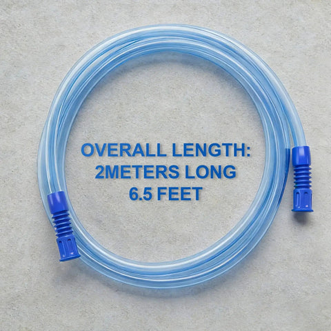 6.5 Foot Extended Suction Connection Tube Replacement Hose For Medical Devices With 9mm Standard Connectors coiled