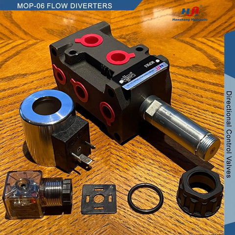 Hydraulic Solenoid Flow Diverter Valve With Stackable Circuit Selector Go To 6 Port 2 Position 50 LPM 25 MPa G 3 8 12V DC