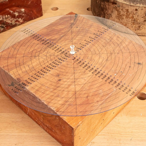 Clear Flexible Acrylic 10 Inch Round Center Finder Compass For Drawing Circles A Must Have Tool For Lathe Work And Woodturners