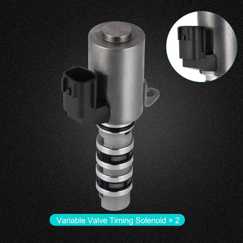 2 Pack VVT Variable Valve Timing Solenoid For 3.5L V6 Engines, Oil Control Valve Replacement Set Direct Fit For Infiniti JX35 Nissan