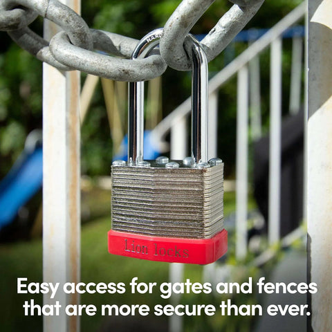 Keyed Alike 12 Pack Padlocks With 2 Inch Shackle 24 Keys Included Outdoor And Indoor Use Hardened Steel Case on gate