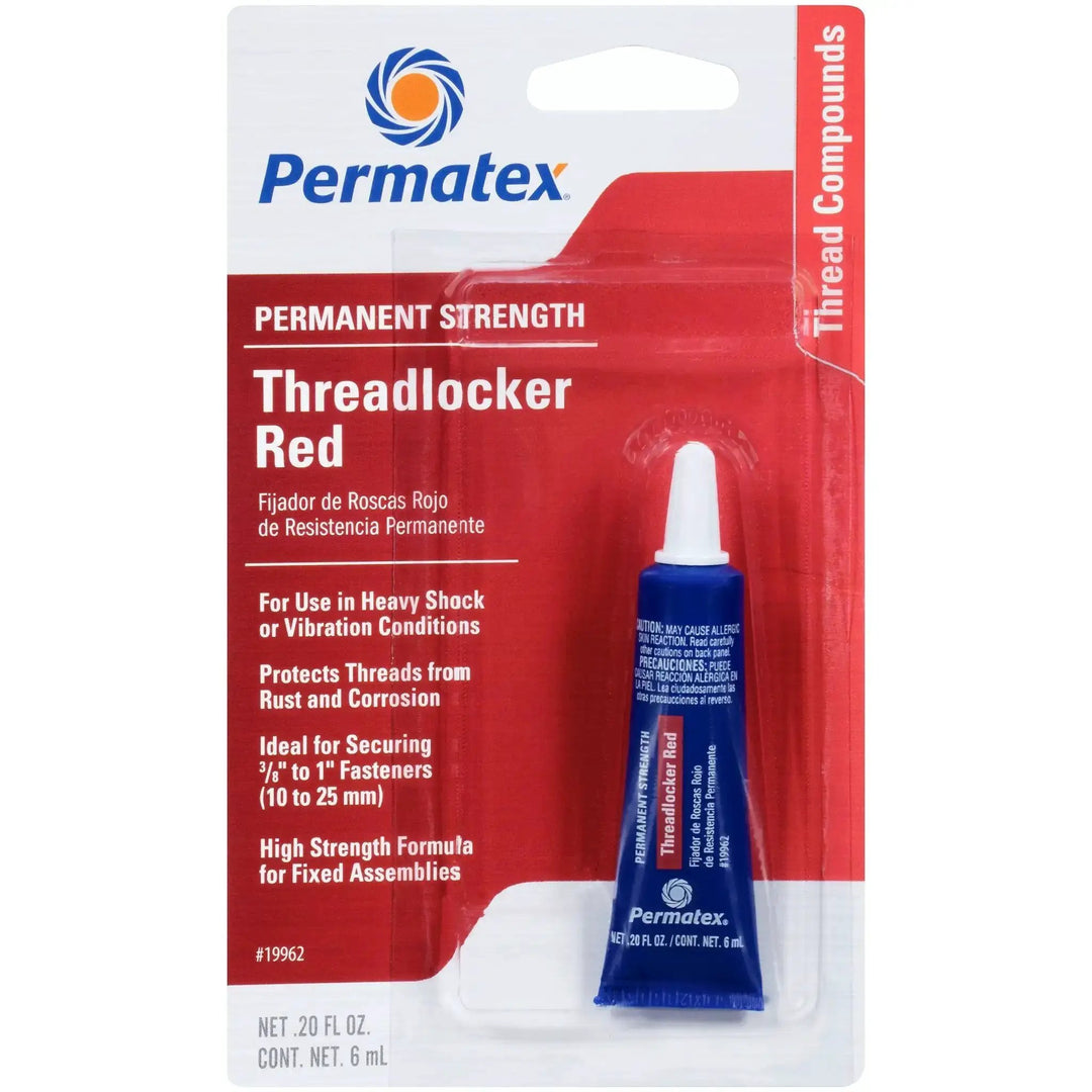 Red Permanent Strength Threadlocker For Fasteners 3/8 ...