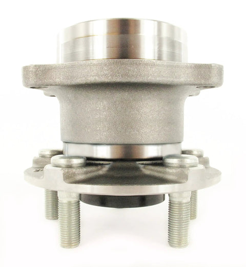 Front view of Rear Wheel Hub Bearing Assembly Aftermarket Replacement For Scion 2013 To 2016 Subaru 2008 To 2020 And Toyota 2017 To 2023