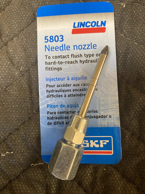 Needle Nozzle Accessory For Handheld Grease Guns With Hardened Steel Tip 1/8 Inch Female NPT, 2.76 Inch Length package
