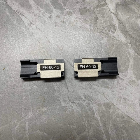 Fujikura 12 Core Ribbon Fiber Holder Chucking Jigs FH-60-12 Replacement Sheath Clamps Fixture For Plug And Play Ribbon Fusion Splicer FSM 70R 60R 50R Black