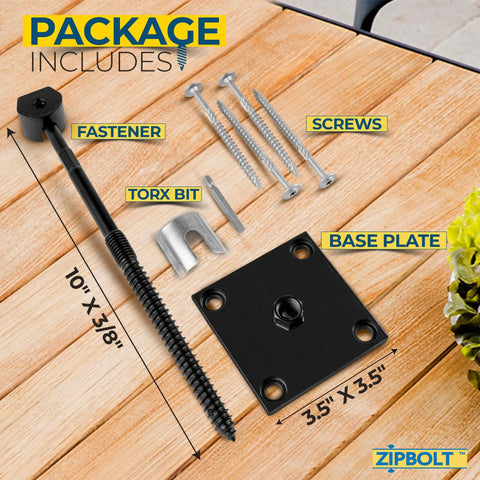 Exterior 4x4 Post Anchor For Decks Patios And Verandas With Hidden Fastener Design And No Fuss Easy Install Surface Mount kit displayed