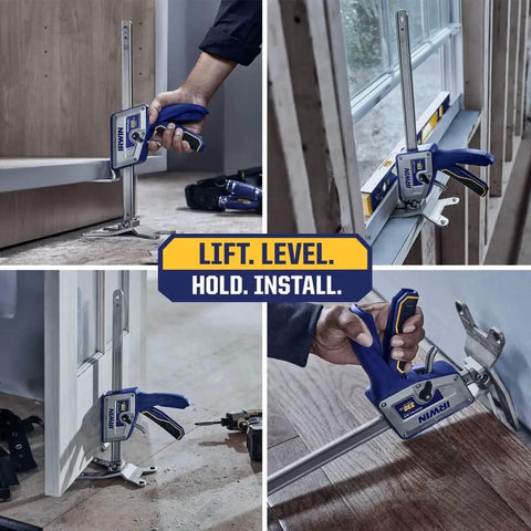 Quick-Lift Construction Jacks, Handy Two-Pack Hand Lifting Tool For Lifting Up To 10 Inches And 330 Lb Capacity in use
