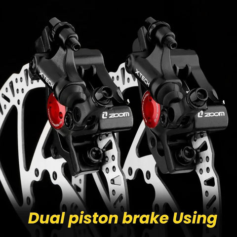HB-100 Hydraulic Disc Brake Caliper Kit For Mountain Bike Road Bike And Electric Scooter Front And Rear Calipers Black