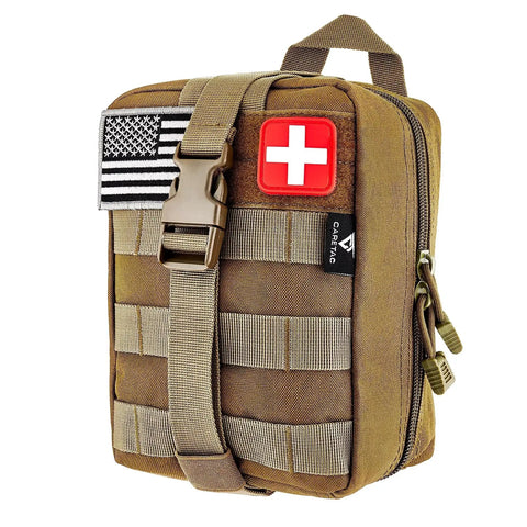 Military Grade IFAK Trauma Kit With CAT Gen 7 Tourniquet Israeli Bandage Chest Seal Splint CPR Mask in MOLLE Bag