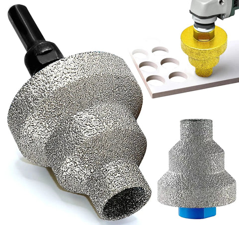 Three In One Diamond Core Drill Bit With M10 Adapter 20mm 35mm 50mm Step Drill for Ceramic Tile Marble Granite Concrete and Wood