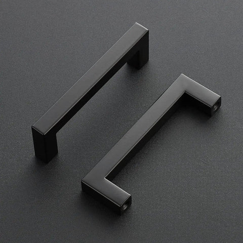 30 Pack 4 Inch Square Kitchen Cabinet Handles Matte Black Drawer Pulls For Cupboards And Cabinets Durable Hardware Set