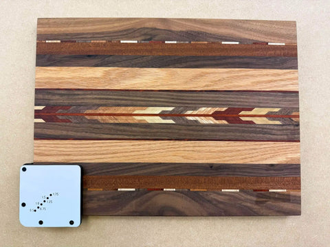 Must Have Cutting Board Foot Jig For Woodworking That Delivers Fast Precise Marking Drilling Or Punching One Eighth Inch Holes With A Heavy Duty 7mm Phenolic Locating Plate Built To Last on wooden board