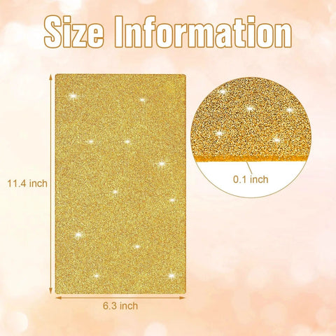 Glitter Acrylic Sheets Set For DIY Crafts And Laser Cutting, 3 Pieces, 1/10 Inch Thick, 2.5mm Cast Acrylic, Colorful Glitter Finish, 6.3 x 11.4 Inches