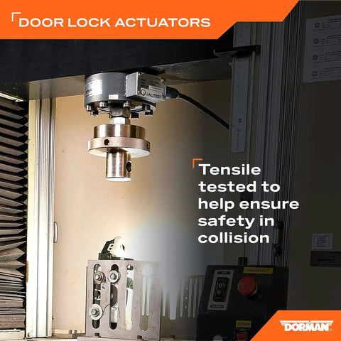 Crash-tested machine for Dual Door Lock Actuator Motors Value Pack With Left And Right Motors, Beefed-Up OEM-Style Fit For Select Vehicle Models.