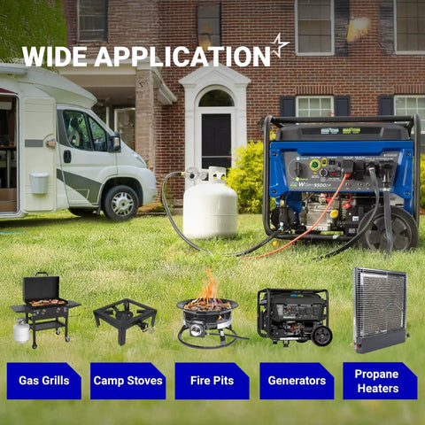 Two Stage Propane Regulator With POL Connection For RVs And Campers, outdoor use on grills, stoves, and heaters