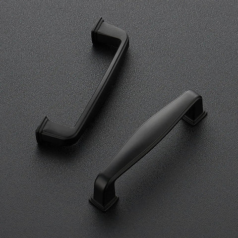 30 Pack Solid 3 Inch Cabinet Handles Matte Black Zinc Alloy Pulls for Kitchen Cupboards and Drawers, modern hardware top view
