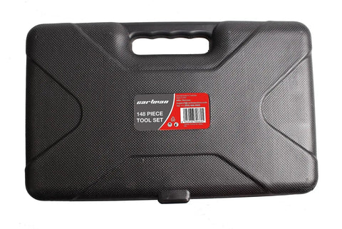 Black case for 148 Piece Automotive And Household Tool Set For DIY Enthusiasts And Car Lovers Durable Heat Treated Tools