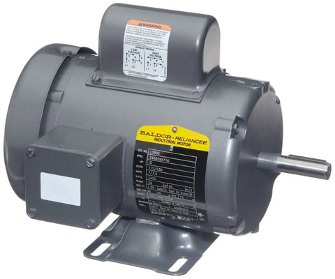 1/2 HP TEFC Motor 3450 RPM 115/230V 56 Frame Capacitor-Start Single Rigid Base Unit with Sealed Ball Bearing