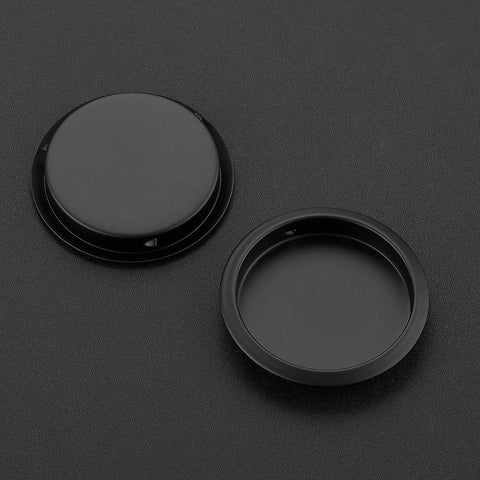 2 Pack Sliding Closet Door Finger Pulls Black Finish Just Snap In Installation No Nails Needed Fits Two And One Eighth Inch Holes Durable Stainless Steel Hardware For Closet Doors