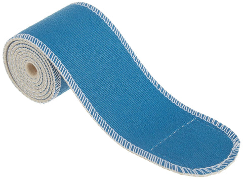 Therapeutic Nylatex Wrap For Cold Packs And Muscle Stimulators, 2.5 inch wide by 36 inch long, blue rubberized latex with Velcro