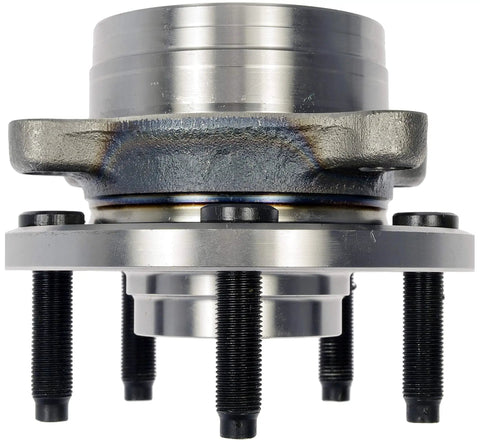 Complete Wheel Bearing And Hub Assembly Compatible With Ford Models, front view showing integrated components for easy install.