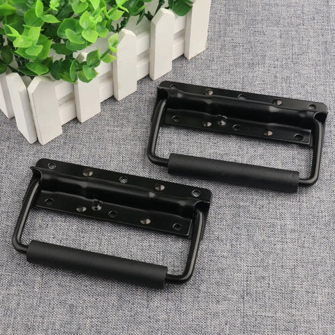 Stainless Steel Chest Handles Set Of 12 Spring Loaded Case Handles For Cabinets Wardrobes And Music Equipment Enclosures Such As Guitar Speaker Boxes And Drum Cabinets Durable Corrosion Resistant With Safe Comfortable Grip