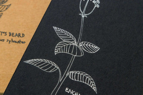 Fine debossed floral design on black cardstock created with Fine Debossing Tip With QuickSwap Housing For Cricut Maker.