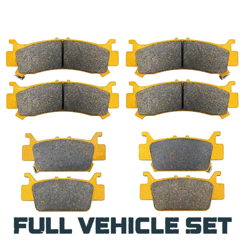 Six ceramic brake pads for Honda Pioneer 1000/1000-5/1000-6 (2016–2026) front and rear full vehicle set