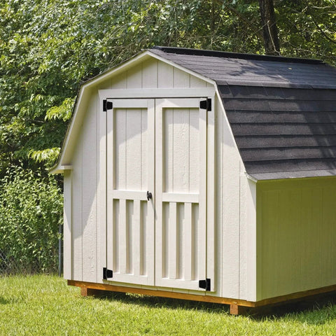 Shed doors featuring Heavy Duty Fence Gate Hinges 3.5 Inch By 4.5 Inch Black Exterior Outdoor Hinges for Barn Doors