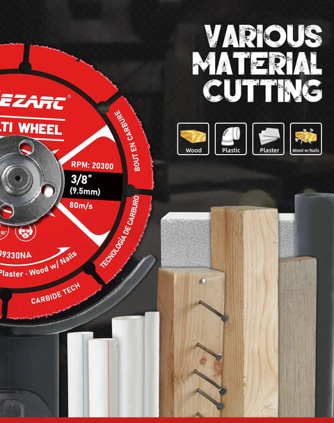 3 Inch Carbide Cut Off Wheels Set For Angle Grinders, High Wear Resistant Cutting Discs For Wood With Nails, Laminate