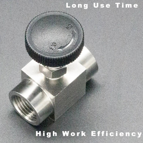 Stainless Steel One Half Inch Straight Needle Valve With BSPP Female Thread For High Pressure Water Gas Oil And Fuel Transmission Control