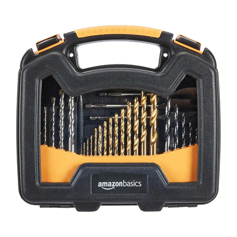 All Purpose 100 Piece Drill And Driver Bit Set With Alloy Steel Bits For Metal Wood Plastic And Masonry Includes Storage Case