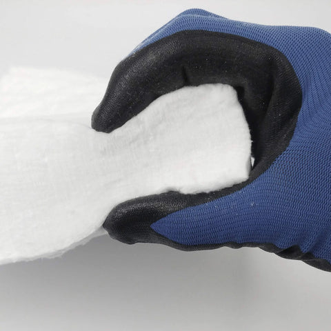 Ceramic fiber insulation blanket, 2 in thick x 15 x 24 in, white ceramic fiber