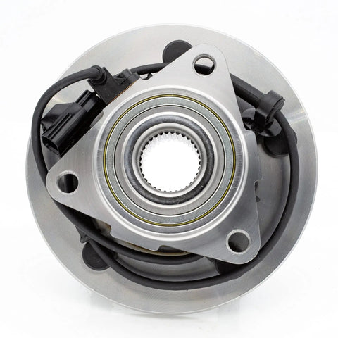 Front view of Front Wheel Hub And Bearing Assembly 515073 for Dodge Ram 1500 2002 2005 Standard Cab Replacement Part