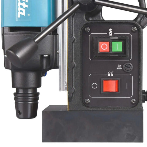 Portable Magnetic Drill For Steel With One And Three Eighths Inch Capacity And Two Inch Thick Cutting, control panel view
