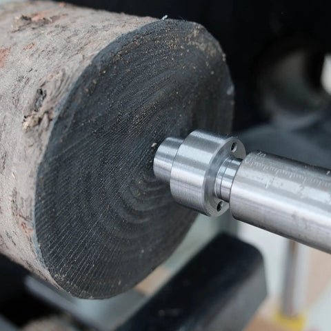 Close-up of Four Piece MT2 Woodturning Lathe Center Set With Live Center And Spur Centers And Cup Center For MT2 Headstock And Tailstock Built From Rock Solid Steel With High Speed Bearing For Smooth Turning MT2 Taper.