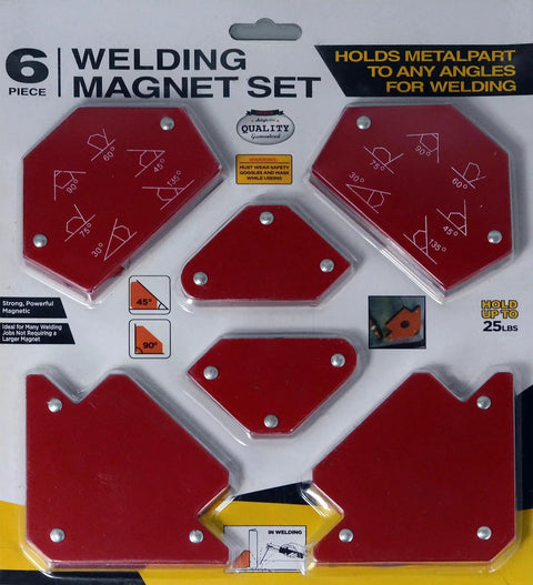Magnetic Welding Holder Set For Precise Angles In Metalworking Six Piece Soldering Positioner Kit With 25 Lb Magnets