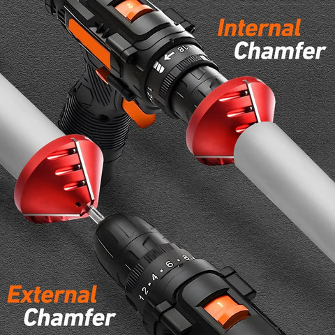 2 In 1 Inner Outer PVC Deburring Tool Chamfer Reamer For Pipe Edges, Pro Grade Plumbing Tool Delivers Smooth Bevels And Leak Free Joints.